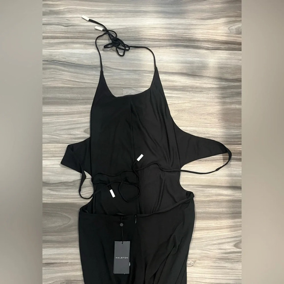 Halston ALEXIS JERSEY CUT OUT JUMPSUIT - Picture 9 of 10